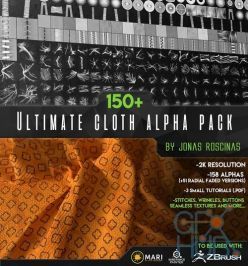 PBR texture 150+ Ultimate Cloth Alpha Pack