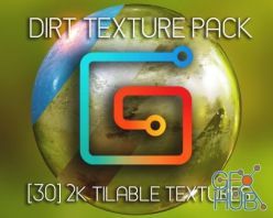 PBR texture Gumroad – Dirt Pack – 30 2K Tilable Texture + PBR Rock Texture Bonus by Abderrezak Bouhedda