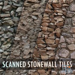 PBR texture Gumroad – Photogrammetry Tile Textures – Stonewall Pack 01