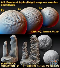 PBR texture ArtStation Marketplace – Ultra HQ Terrain Vol.1 and Vol.2