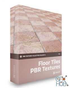 PBR texture CGAxis – Floor Tiles PBR Textures – Collection Volume 10