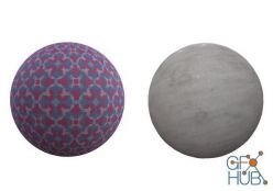 PBR texture LotPixel – 2 Premium 8K Texture Bundle – Furniture Pattern – Concrete Surface Fine