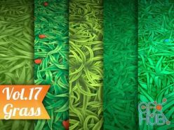 PBR texture CGTrader – Stylized Grass Vol 17 – Hand Painted Texture Pack Texture