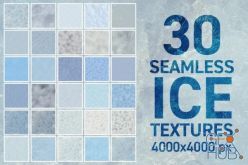 PBR texture CreativeMarket – 30 Seamless Ice Textures