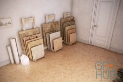 PBR texture Finex textures – parquet, wooden panels