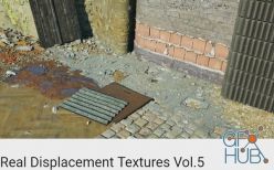 PBR texture Real Displacement Textures Vol.5