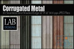 PBR texture Creativemarket – 30 Corrugated Steel Metal Textures