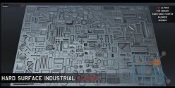 PBR texture ArtStation Marketplace – 320 Hard Surface Industrial Alphas