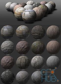 PBR texture CG Cookie – Exclusive: Stone Texture & Reference Pack