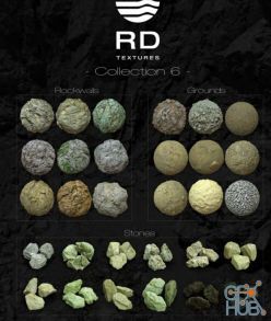 PBR texture Real Displacement Textures – RDT Collection SIX (Vol. 6)