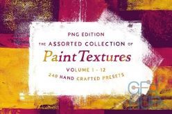 PBR texture Creativemarket – 252 Assorted Real Paint Textures