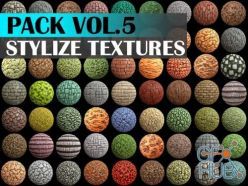 PBR texture CGTrader – Stylized Texture Pack – VOL 5 Texture