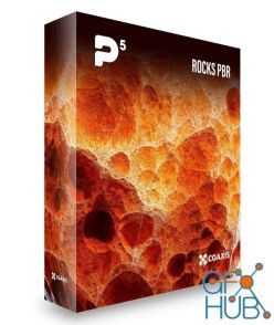 PBR texture CGAxis – Physical 5 Rocks PBR Textures