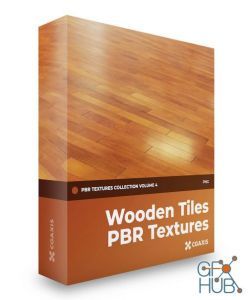 PBR texture CGAxis – Wooden Tiles PBR Textures – Collection Volume 4