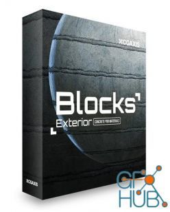PBR texture CGAxis – Blocks Exterior Concrete Walls PBR Textures