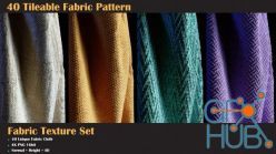 PBR texture ArtStation – 40 Tileable Fabric Pattern