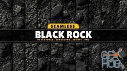 PBR texture CGTrader – Texture Pack Seamless Black Rock Vol 01 Texture