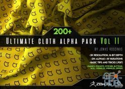 PBR texture ArtStation Marketplace – 200+ Ultimate Cloth Alpha Pack VOL II
