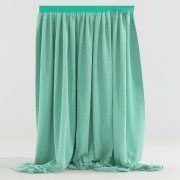 Mint colour modern curtains