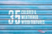 Creativemarket – 35 Colored & Weathered Wood Textures