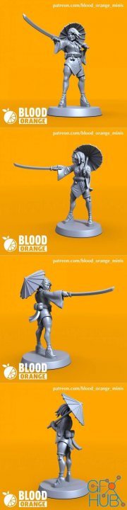 Kunoichi - Blood Orange Miniatures - Bonus Mini – 3D Print