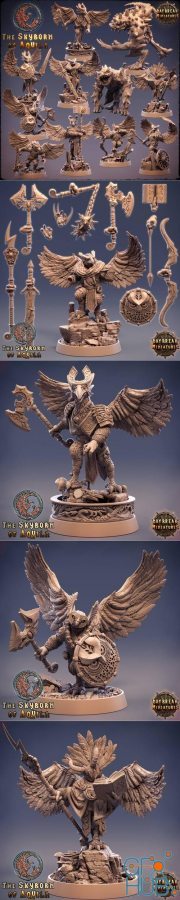 Daybreak Miniatures - The Skyborn of Aquila – 3D Print