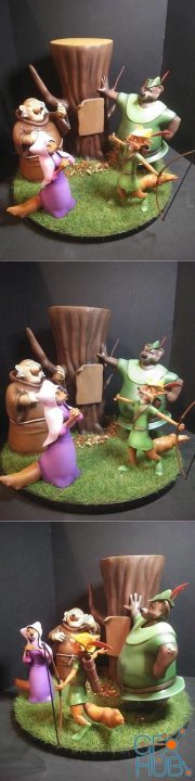Robin Hood Diorama from Disney – 3D Print