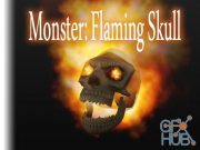Unity Asset – Monster: Flaming Skull