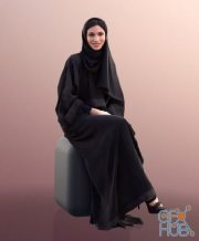 Woman Wearing Hijab Scanned