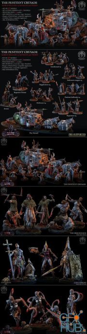 Bestiarum Miniatures - The Penitent Crusade March 2022 – 3D Print