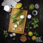 Decor with vegetables (max 2012, fbx)