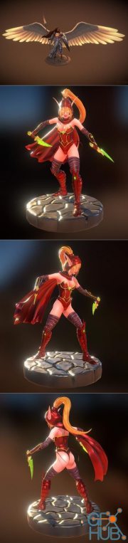 Lyra Dawnbringer - MTG Fanart and Valeera Sanguinar - Heroes of the Storm – 3D Print
