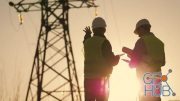 MotionArray – Engineers Next To Electricity Tower 1012635