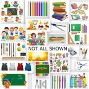Back to School New vector set (AI, EPS)