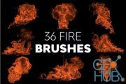 Envato – 36 Fire Brushes