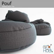 Collection of modern poufs