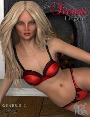Daz3D, Poser: Secrets Lingerie for Genesis 2 Female(s)