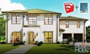 Skillshare – SketchUp 2D to 3D Spanish Modern Home Design