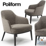 Poliform Jane armchair (max, obj)