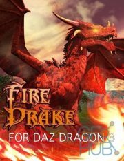 DA Fire Drake For DAZ Dragon 3