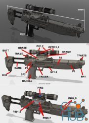 Westar Car Parts Rifle – 3D Print