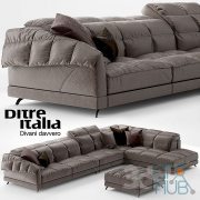 Sofa Dunn Soft Ditre Italia Design Hi-Poly