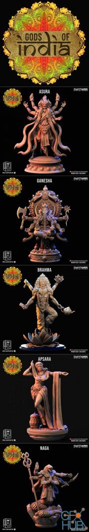 Clay Cyanide Miniatures - Gods of India – 3D Print