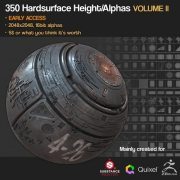 Gumroad – SP Quixel 350 Hardsurface Height Alpha Volume 2