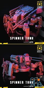 Unit 9 Loyalty Reward 3 - Spinner Tank – 3D Print