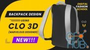 Create a Backpack with Clo 3D (Marvelous Designer) using digital/virtual pattern cutting