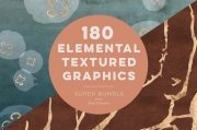 Creativemarket – 180 Elemental Textures & Rose Gold