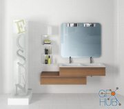 Bathroom sets and letter stand