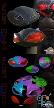 Black Manta Helm – 3D Print