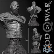 Kratos Bust – 3D Print